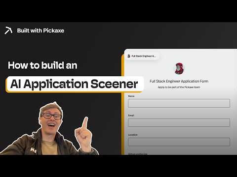 How to build an AI Application Screener with Pickaxe