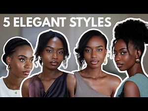 5 EASY WORK FRIENDLY HAIRSTYLES FOR BLACK WOMEN | NATURAL & RELAXED HAIR