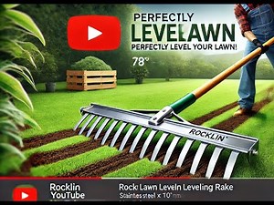 Rocklin Lawn Leveling Rake – The Ultimate Tool for a Perfect Lawn!