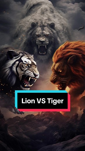 Who would win in a fight between a lion and a tiger? #lion #tiger #fight #lionvstiger #animalfacts