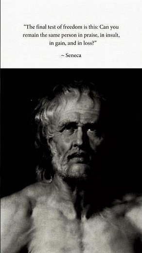 Seneca's Final Test of True Freedom