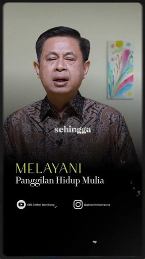 Melayani, Panggilan Hidup Mulia - Pdt. Dr. Rubin Adi Abraham #shortvideo