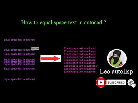 Equal space text in autocad