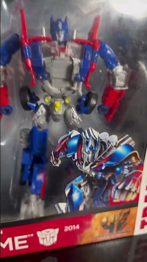 Transformers Age of Extinction Optimus Prime Evolution 2-Pack Unboxing and Review. #transformers