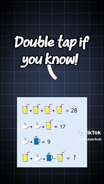 Can You Solve This Tricky Math Quiz? #iq #math #quiz #puzzle #brainteaser