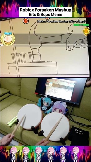 Roblox Forsaken Mashup - Bits & Bops Meme [Drum] 🥁