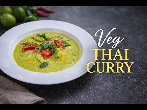 Veg Green Thai Curry Recipe | Restaurant Style Thai Green Curry #thaifood #trendingrecipe
