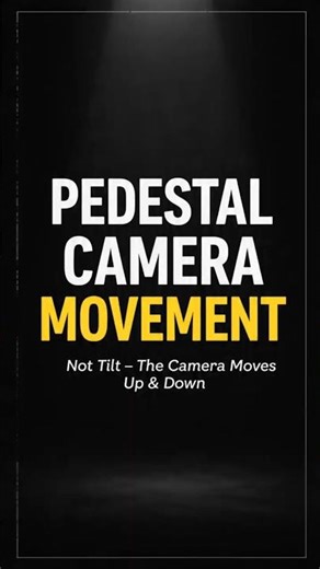 Pedestal Shot Explained in 30 Seconds | Camera Movement Every Filmmaker Should Know