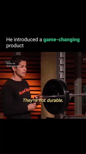 Think_niti on Instagram: "SnapClips began as a high school project to fix a simple gym problem—bulky barbell collars. Founder Martin Dimitrov’s slap-bracelet inspired design raised $23,000 in one month on Kickstarter, showing instant demand. On Shark Tank, he secured $150K for 30% equity from Mark Cuban, Lori Greiner, and Alex Rodriguez, valuing the company at $500K. That deal became the launchpad for global growth. By 2021, lifetime sales hit $4M. Today, SnapClips makes $5M annually, with over