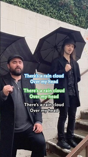 There’s a rain cloud over my head ☔️ Our new single Evaporate is out now #vocalharmony #rain #music