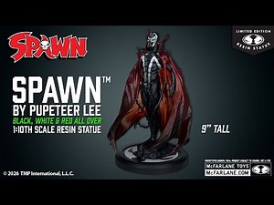 NEW Spawn™ Spawn by Pupeteer Lee (Black, White & Red All Over) Resin Statue | Statue Showcase