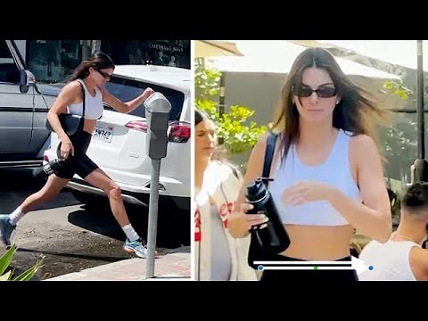 Kendall Jenner Puts Her Supermodel Stems To Use By Jumping Over Puddle