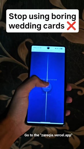 Your wedding invite can look like this 😍 Go to the "zareqia.vercel.app" for demo