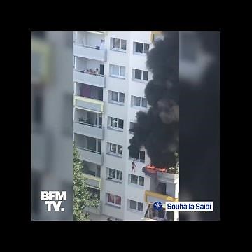 La jeune femme ayant filmé le sauvetage de deux enfants lors d'un incendie à Grenoble témoigne
