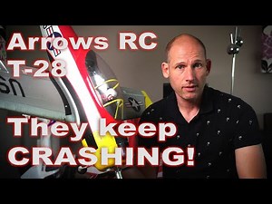 Arrows RC Trojan T-28 1100mm - They keep crashing!