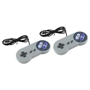 2 Pack USB Controller Gaming Joystick Gamepad for SNES Game pad for Windows PC MAC Computer Control Joystick
