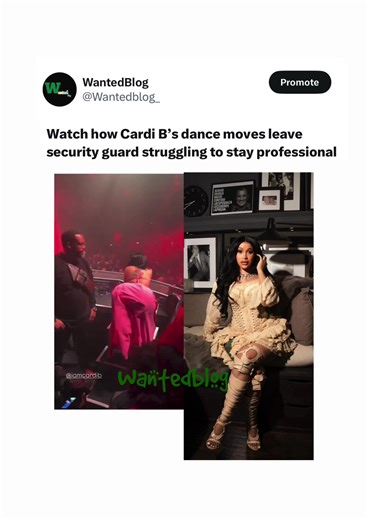 Cardi B's Dance Moves Leave Security Guard Struggling