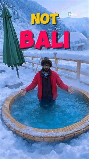 Trotter Pakistan on Instagram: "This is not Bali this is kalam - Pakistan’s COOLEST new experience? Literally. ❄️ Hot tub + Snowy peaks = Core memory unlocked. #kalam #travelpakistan #hottub #snow #travel #tourism"