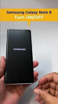 1. How to "Turn ON/OFF" of a Samsung Galaxy Note 8. #samsunggalaxy #smartphone