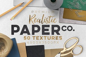 50 Paper Textures Set, a Texture Graphic by Graphicdome