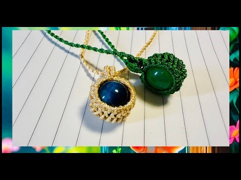 Macrame tutorial | macrame Necklace | DIY | Cute and easy made necklace