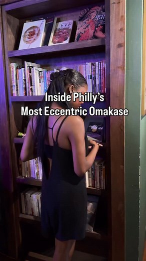 Behind the bookcase at Yanaga Kappo Izakaya, is the most eccentric omakase experience you’ll find in Philly. Welcome to 637 Philly Sushi Club, a chill, speakeasy where chef Kevin Yanaga hosts an omakase that’s wild, unexpected, and just fun. Yanaga says his expressive style is a result of his guiding philosophies, Shuhari (守破離), which means to follow, break, and transcend, and Onko-chishin (温故知新), which means learning from the past to create something new. Every bite reflects these Japanese valu