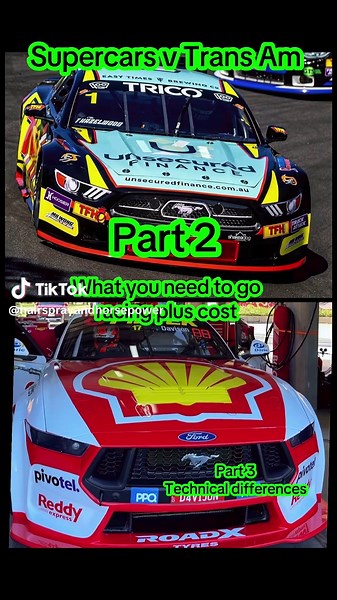 Costs of Supercars vs Trans Am Racing Explained