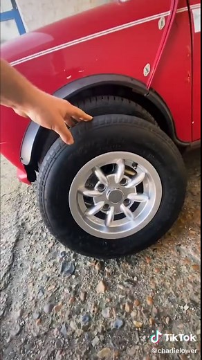 Wheel update on my Mini #mini #classicmini #fyp #foryoupage