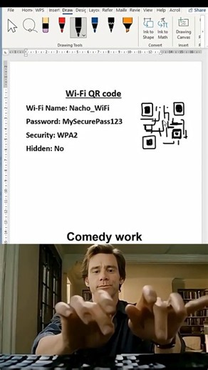 Add a QR Code in Ms Word 😱 #msword #shortcut #shortsfeed #shorts