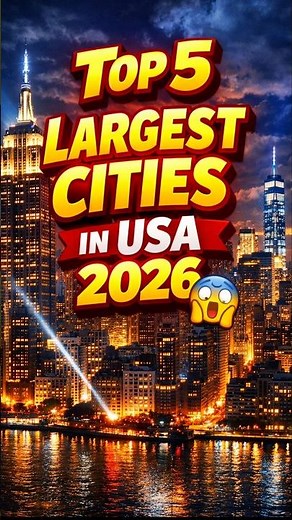 🔥"Top 5 Largest Cities in USA 2026 😱"