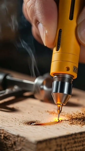 World’s Smallest🤯 Wood Engraving Tool 😳🔥#tools #shorts #BurningPen #youtubeshorts #tinytools