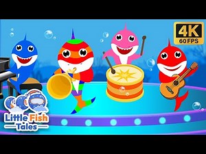 Colorful Baby Shark | Rainbow Shark | Sing along | Little Fish Tales | #babyshark