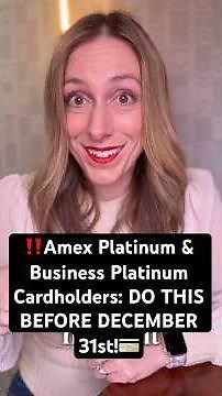 Amex Platinum & Business Platinum Cardholders: Use this Credit BEFORE the end of 2025!