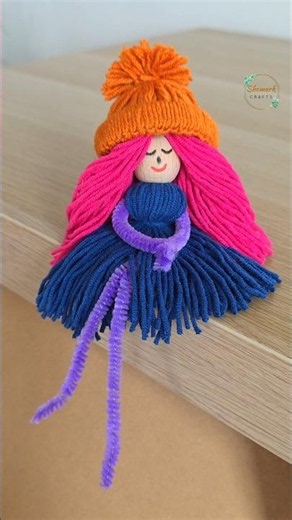 Yarn Doll Making💃#shemarkcrafts