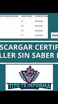 Obtener RNE y descargar certificado de bachiller