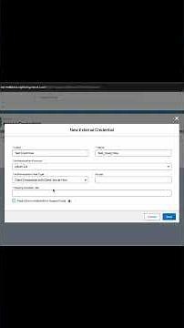 External Credential Setup for Client Credentials Flow Salesforce #integration #interview #salesforce