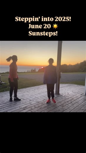106 reactions · 7 comments | Steppin’ into 2025! June 20 - Day 171! Sunsteps! It’s Summer Solstice! The longest day of the year! I love when the sun dips down into the ocean as it sets. Now the sun will be moving left towards the mainland as the days shorten. Ruby and I made up a step that we’ll call the “Summer Solstice Step”, danced to the music of my brother Troy from his album, “Boomerang”. @troymacg @ruby_and_flopsey | Sabra MacGillivray Dance & Wellness | Facebook
