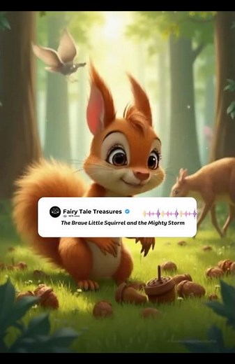 The Brave Little Squirrel 🐿️ | Kids Animal Story | Courage and Kindness Short