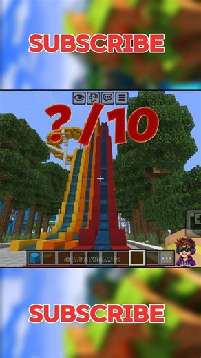 MINECRAFT WATER SLIDES 💧 #minecraft #anithyngamez #likeandsubscribe