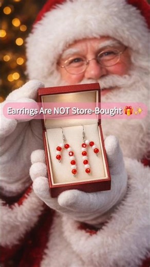 Handmade Christmas earrings 🎄✨ Full tutorial on my channel 🎥