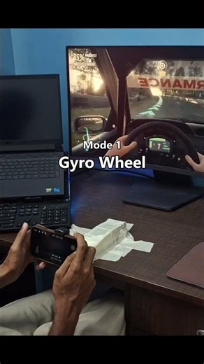 POV: Your phone is a full PC gamepad AND a wireless steering wheel.