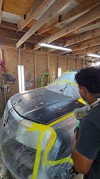 How to repair sun-damaged clear coat #automotivepaint #automobile #repair