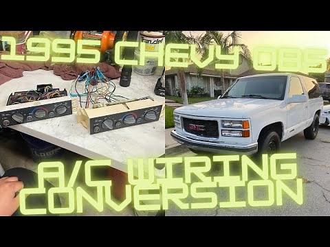 1995 Chevy OBS A/C wiring conversion harness