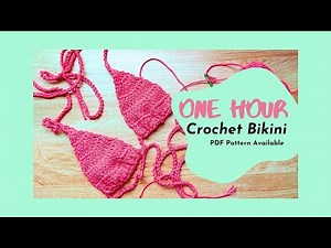 One Hour Crochet Bikini Top – Easy & Trendy DIY Tutorial! + PDF PATTERN