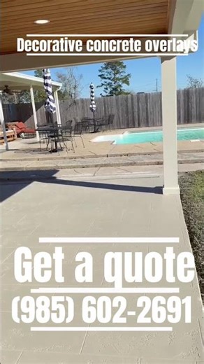 decorative concrete overlays