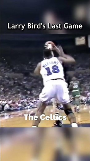 Larry Bird's Last NBA Game 😔