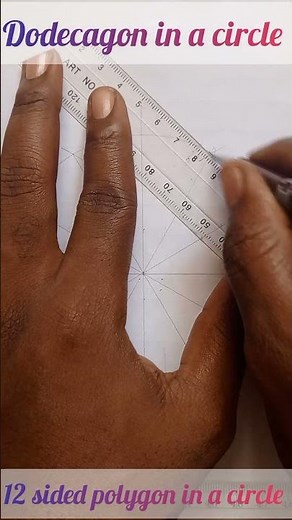 How to draw a polygon with 12 sides in a circle(dodecagon)