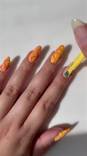 Beautiful Water Marble Nail Art Tutorial