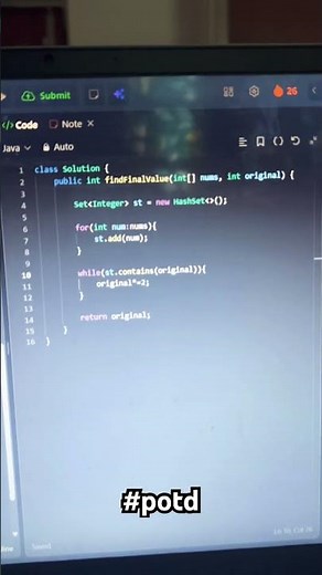 2153. Keep multiplying found values by two #leetcode #java #datastructure #coding #pond #programming