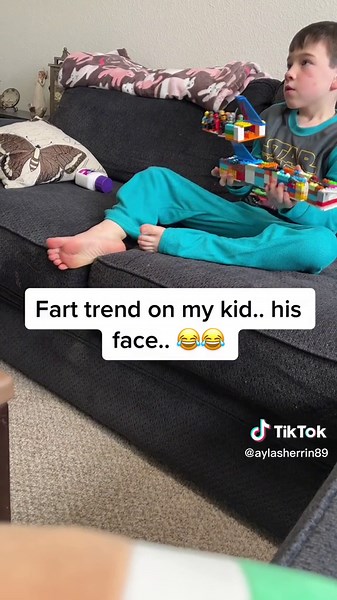 Funny Fart Trend Video with My Son and Lego Boy